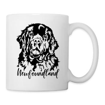 Newfoundland Portrait Dog Dogs Wilsigns - Mug - white - Right