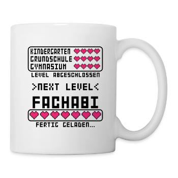 Fachabitur Fachabi zum bestandenen Abgeschlossen - Tasse - Weiß - Rechts