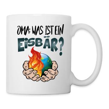 Klimawandel Klimakatastrophe Meer Eisbären - Tasse - Weiß - Rechts