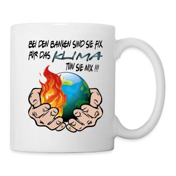 Klimawandel Klimakatastrophe CO2 tun nix - Tasse - Weiß - Rechts