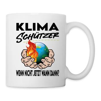 Klimaschützer Wenn nicht jetzt wann dann - Tasse - Weiß - Rechts