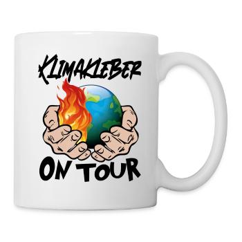 Klimawandel Klimakatastrophe Klimakleber - Tasse - Weiß - Rechts