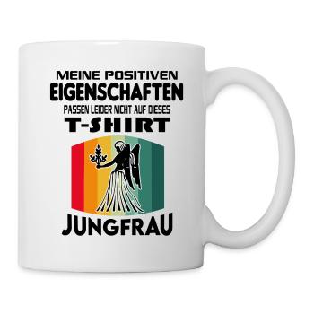 Geburtstag Sternzeichen Retro Jungfrau - Tasse - Weiß - Rechts