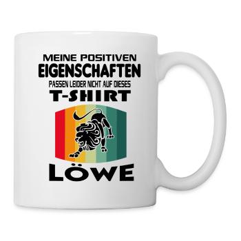 Geburtstag Sternzeichen Retro Löwe - Tasse - Weiß - Rechts