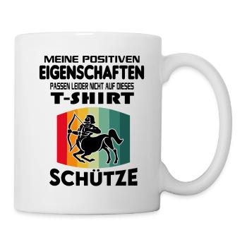 Geburtstag Sternzeichen Retro Schütze - Tasse - Weiß - Rechts