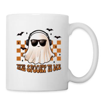 Halloween Talk Spooky To Me - Mug blanc - blanc - Droite