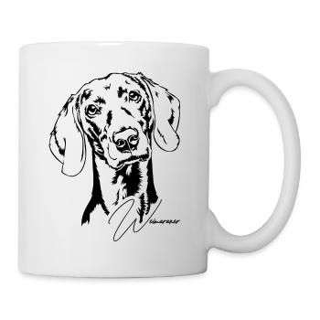 Weimaraner Portrait Chien Chiens Wilsigns - Mug blanc - blanc - Droite