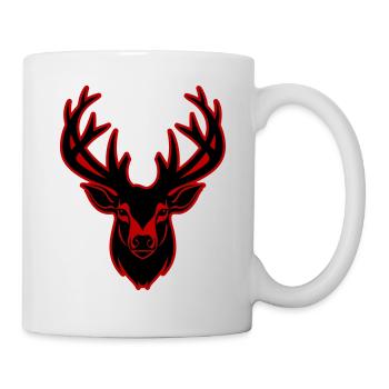 Deer Silhouette Head - Mug - white - Right