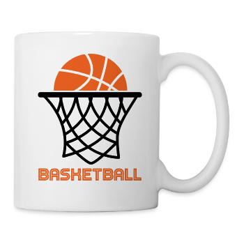 Basketball Basketballer - Tasse - Weiß - Rechts
