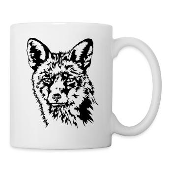 Fuchs Rotfuchs Wildtier Waldtier Wilsigns - Tasse - Weiß - Rechts