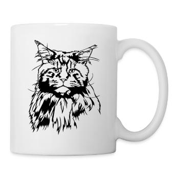 Maine Coon Cat Cats Pedigree Cat Wilsigns - Mug - white - Right