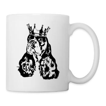 American Cocker Spaniel Crown Dog Dogs Wilsigns - Mug - white - Right