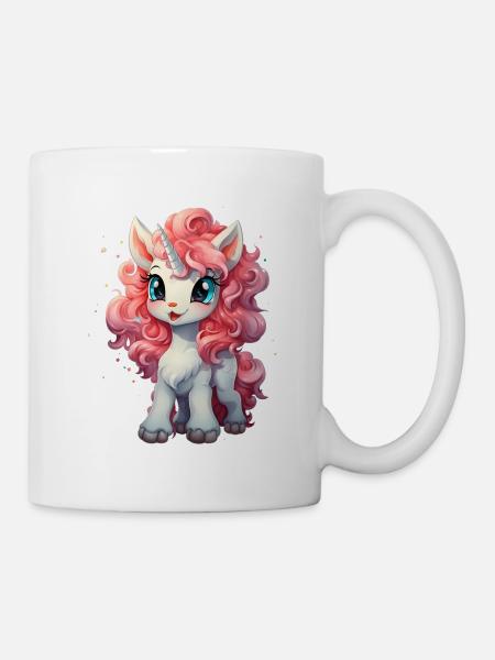 licorne douce - Licorne douce - licorne - Mug blanc - blanc