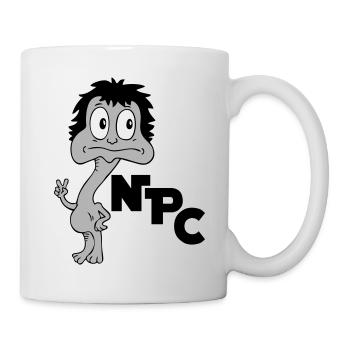 Sprüche Lustige Comic NPC - Tasse - Weiß - Rechts