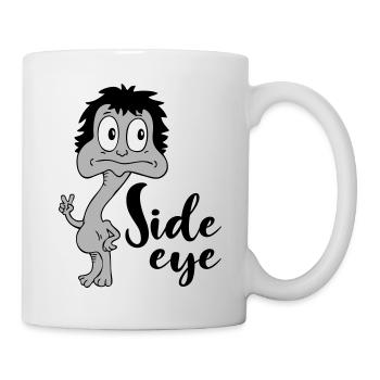 Sprüche Lustige Comic Side eye - Tasse - Weiß - Rechts