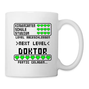 Doktor Dr. Bestandenen Arztprüfung Doktorprüfung - Tasse - Weiß - Rechts