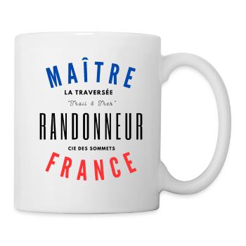 Maître Randonneur France - Mug blanc - blanc - Droite