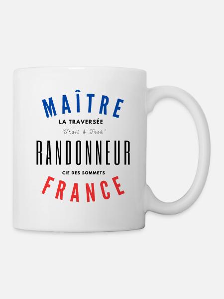 Maître Randonneur France - Mug blanc - blanc