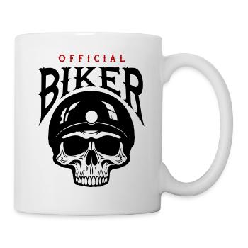 Skeleton Biker - Mug blanc - blanc - Droite