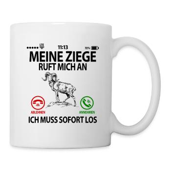 Ziegenfreunde Ziege Lustige witzige Sprüche - Tasse - Weiß - Rechts