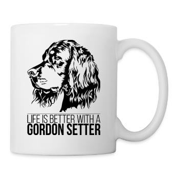 Gordon Setter la vie est meilleure Chiens Chiens Wilsigns - Mug blanc - blanc - Droite