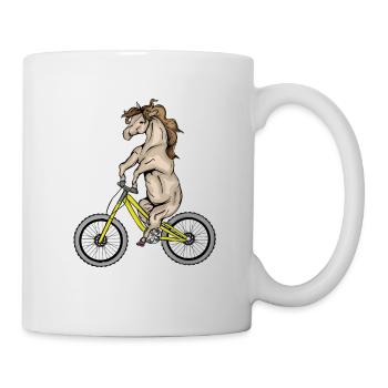 Pferde Geschenk Kinder Reiten Pferd - Tasse - Weiß - Rechts