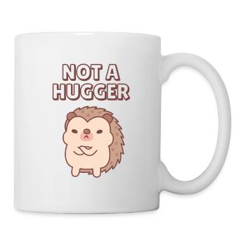 Lustiger mürrischer Igel, kein Umarmer - Tasse - Weiß - Rechts