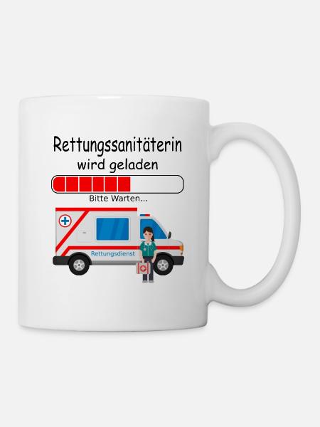 Rettungssanitäterin Ausbildungsbeginn Ausbildung - Tasse - Weiß