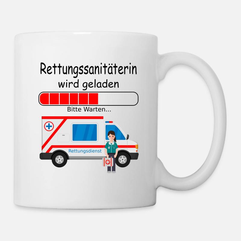 Rettungssanitäterin Ausbildungsbeginn Ausbildung - Tasse - Weiß