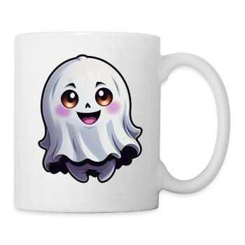 Happy Halloween Geist Gespenst - Tasse - Weiß - Rechts