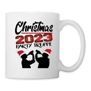Weihnachten Christmas Alkohol Saufen Party Truppe - Tasse - Weiß - Rechts