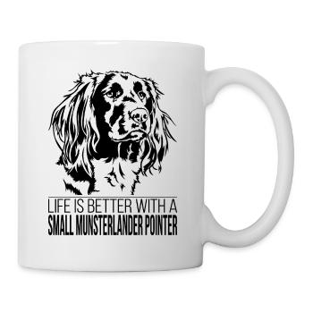 Petit Münsterländer Pointer mieux vivre Wilsigns - Mug blanc - blanc - Droite