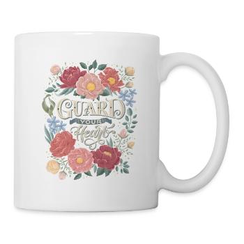 Guard Your Heart - Tasse - Weiß - Rechts