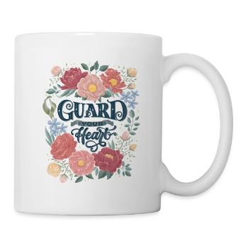 Protégez votre cœur - Mug blanc - blanc - Droite