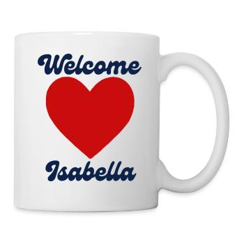 Isabella welcome - Tasse - Weiß - Rechts