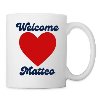 Matteo willkommen - Tasse - Weiß - Rechts