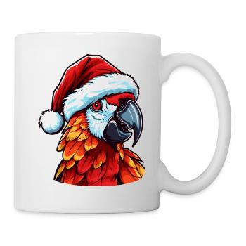 Parrot Christmas Portrait - Mug - white - Right