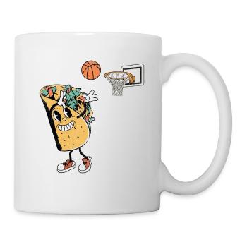 Taco Basketball Tacos Mexikanisch Essen - Tasse - Weiß - Rechts