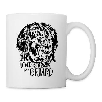 Loved by a Briard Dog Dog Wilsigns - Mug - white - Right