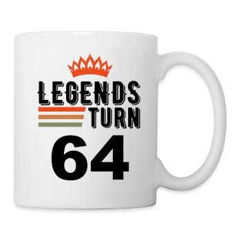 64 Birthday, Legends turn 64 - Mug - white - Right