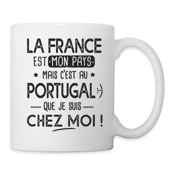 portugal c est chez moi Humour franco portugais - Mug blanc - blanc - Droite