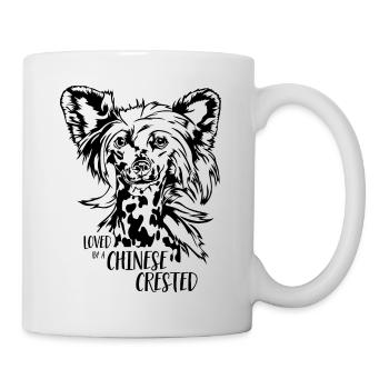 Aimé par un chien chinois à crête Chien Wilsigns - Mug blanc - blanc - Droite