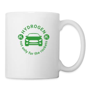 Hydrogen H2 as a fuel for vehicles - Mug - white - Right