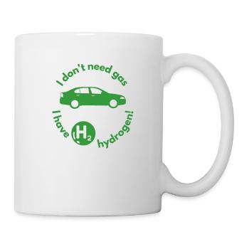 Hydrogen H2 as a fuel for cars - Mug - white - Right