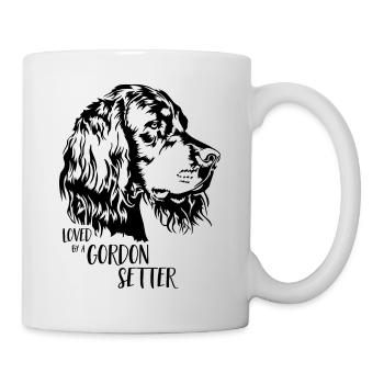 Adoré par un chien setter Gordon Wilsigns - Mug blanc - blanc - Droite