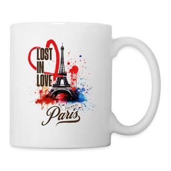 Paris, Tour Eiffel, France, Ville, Horizon, Art - Mug blanc - blanc - Droite