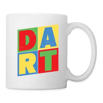 Darts Dart Vintage Retro Dart Player Dart King - Mug - white - Right