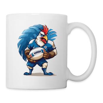 Rugby France Coq Ballon De Rugby Joueur Fan De Sport - Mug blanc - blanc - Droite