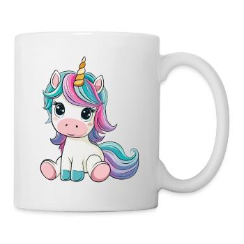Licorne Mignon Mignon Bébé Enfants Licornes Dessin Animé - Mug blanc - blanc - Droite