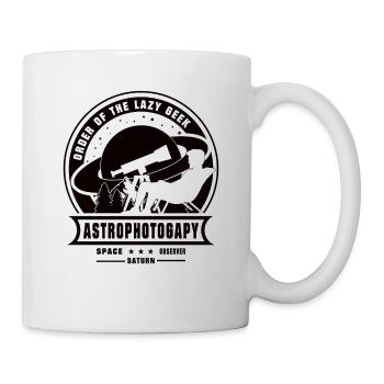 ORDER OF THE LAZY GEEK Saturn Astrofotografie - Tasse - Weiß - Rechts